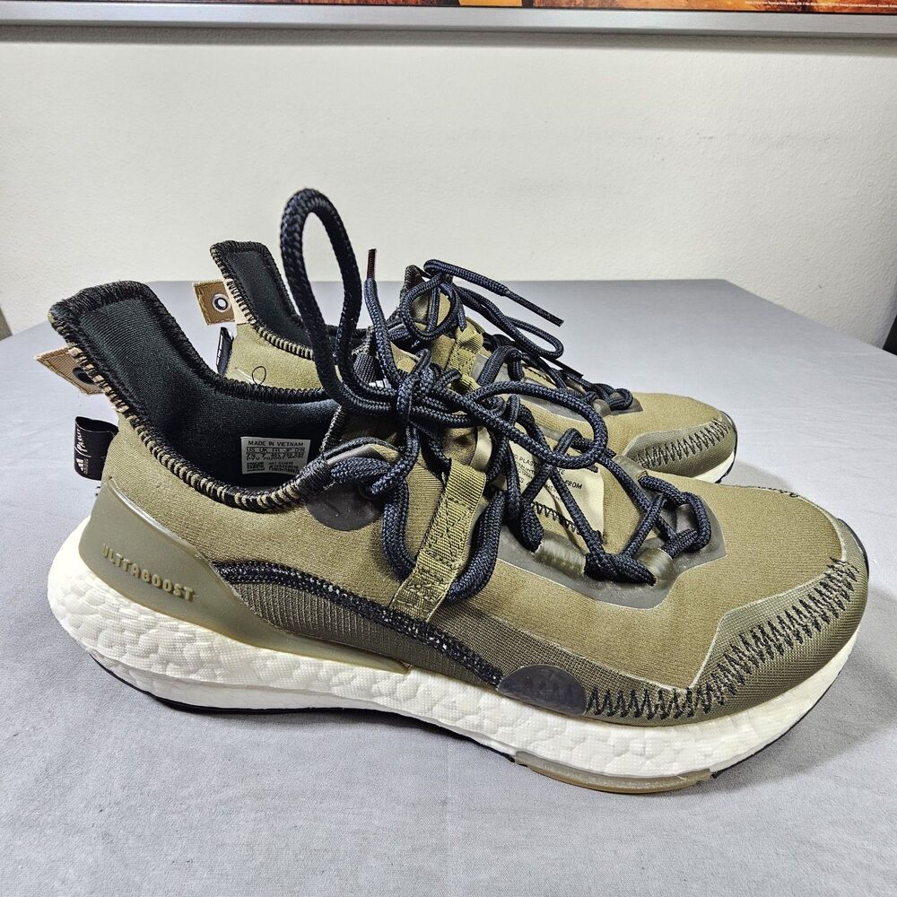adidas Parley Ultraboost 21 Focus Olive Green Mens Size 7.5 Rare Running G55649